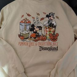 Disneyland Pumpkin Spice & Everything Nice Sweatshirt 