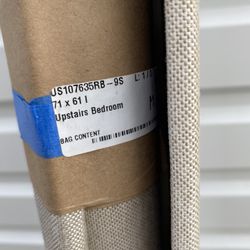 Blackout Shades Beige blinds 71”*61” custom blind new 