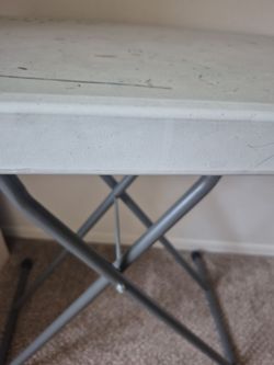 Folding Table with Metal X-Frame