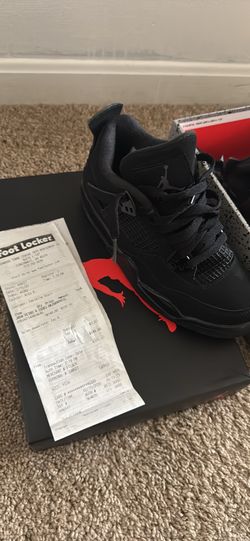 Jordan 4s “Black Cat” Size 4.5 GS