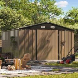 10 X 12ft OUTDOOR METAL SHED 