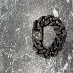 Vitaly Matte Black Cuban Link Bracelet – 8 Inch Heavy Stainless Steel