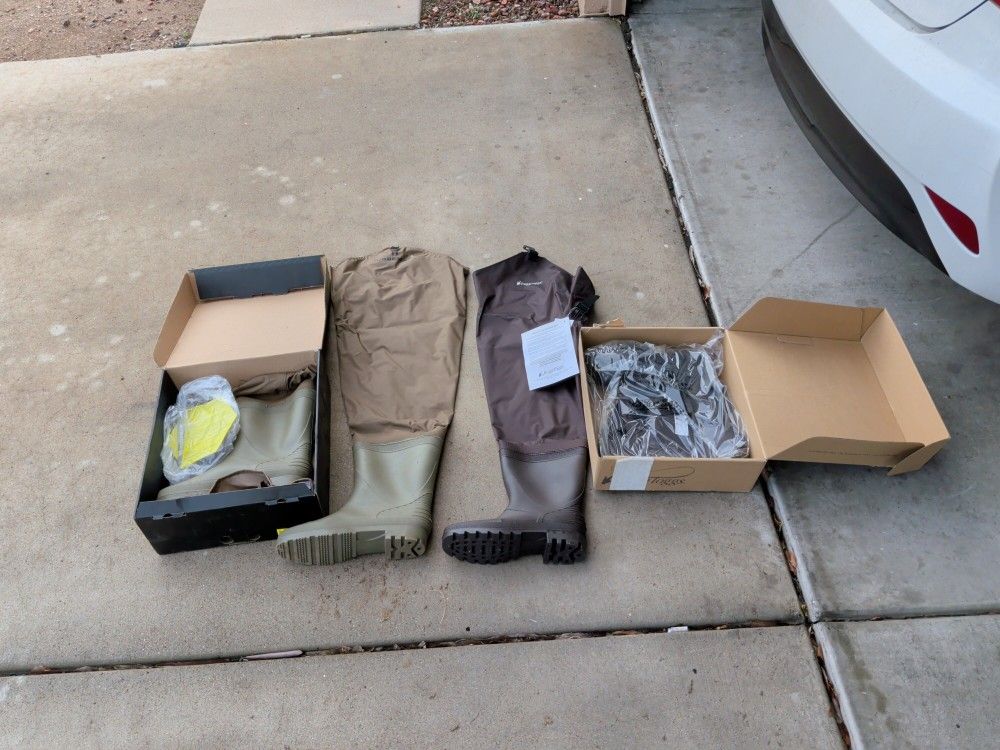 Fishing Boots Size 10 And 11 All Of Them Brand New The Box