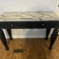 Epoxy Top Console Table