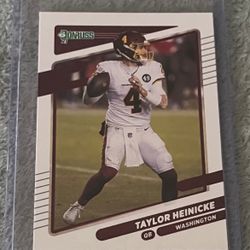 2021 Donruss #3 Taylor Heinicke Washington Football Team  Football card