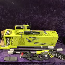 🧰🛠RYOBI ONE+18V 8” Pole Saw & 8” Pruning Saw Kit w/2.0 Battery & Charger NEW COND/SEE DESCRIPTION!)-$170!🧰🛠
