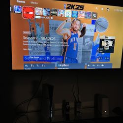 PS5 Slim (Disc Console) W/ NBA 2k25 & Turtle Beach Headphones