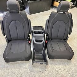 Brand New Black Cloth Bucket Seats With Console 