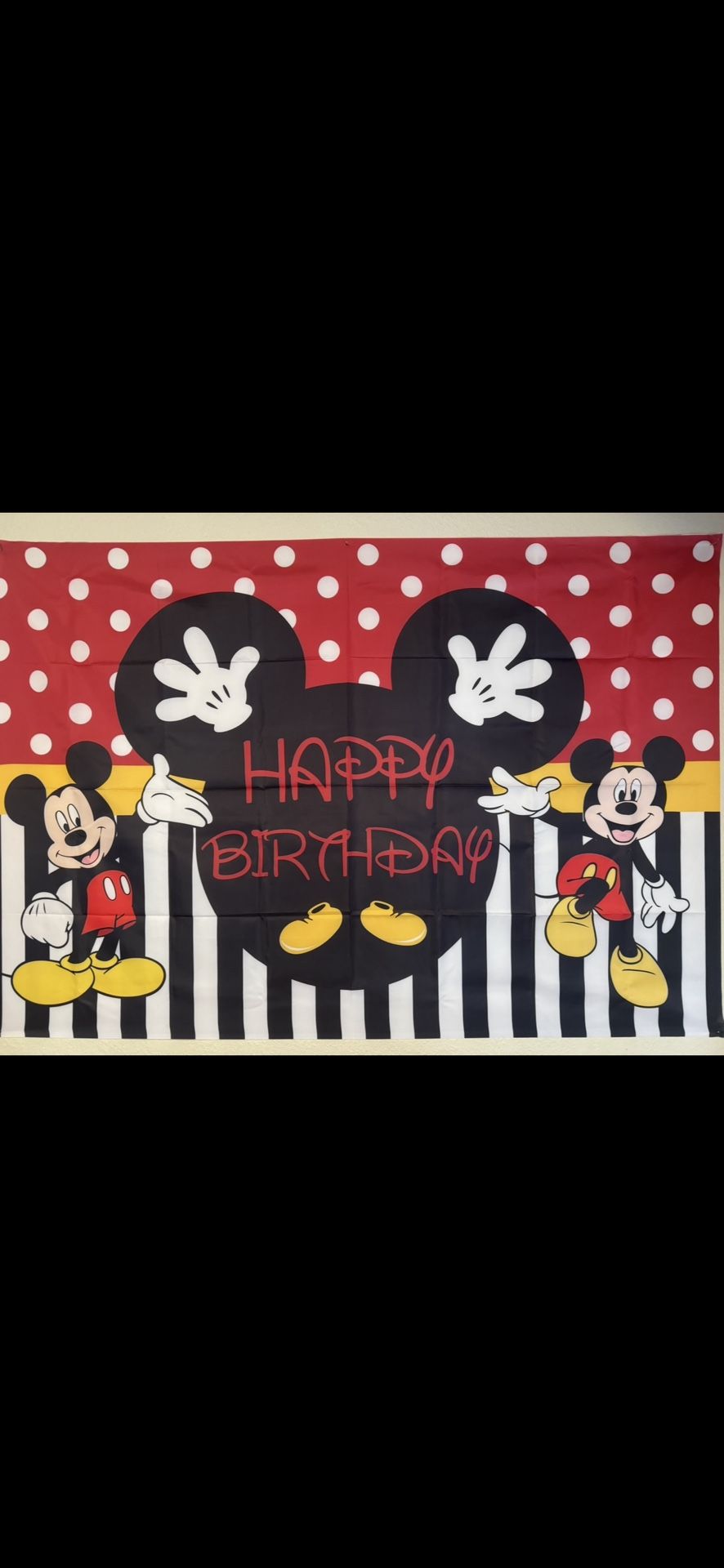 Mickey Mouse Birthday Backdrop