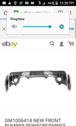 GMC 01-07 BUMPER REINFORCEMENT