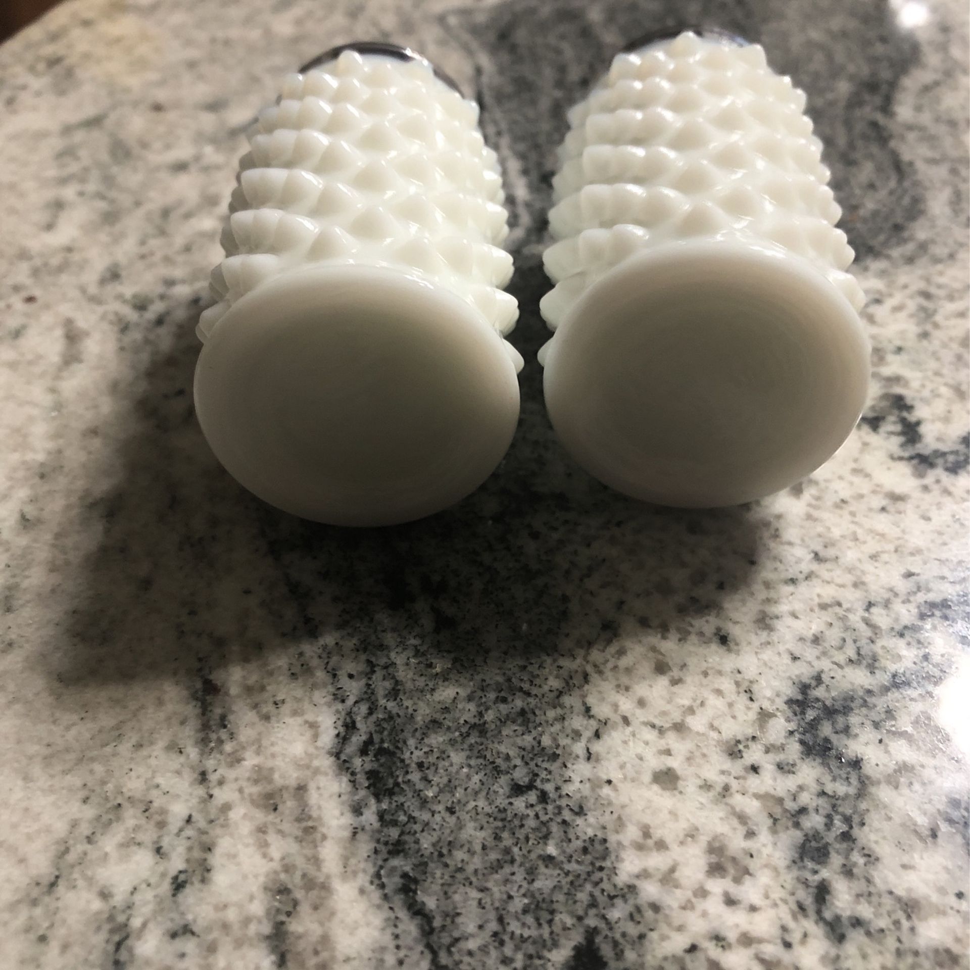 Vintage Milk Glass Salt And Pepper