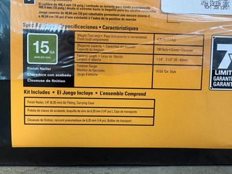 NEW! BOSTITCH Smart Point 15 GA “DA” Style Finish Nailer Model #BTFP71917