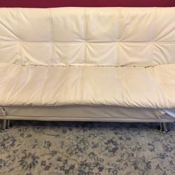 White Leather Futon