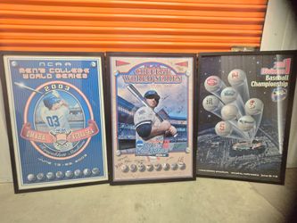 NCAA Men’s College World Series poster  signed