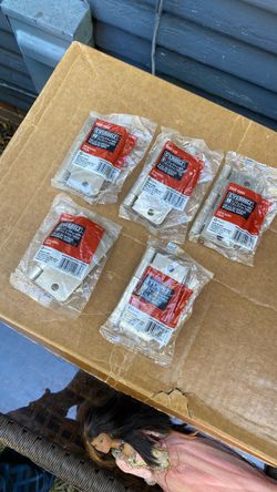 Lot of 5 Everbilt 3-1/2" 207-618 Satin Nickel 1/4 in. Radius Door Hinges