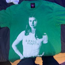 Sonic Youth Green Graphic Band T-Shirt