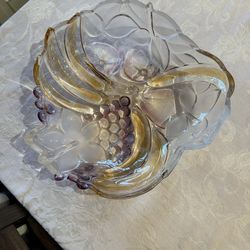 Large Glass Fruit Dish