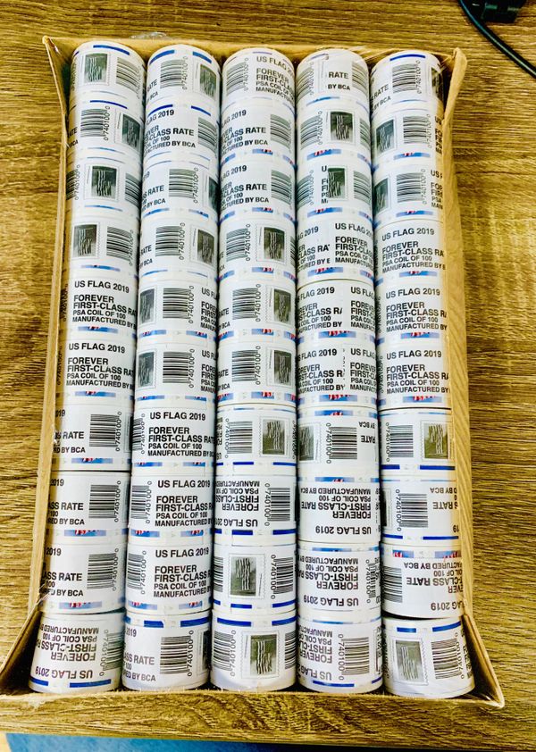 50 rolls of forever stamps (100 stamps per roll) for Sale in Brooklyn