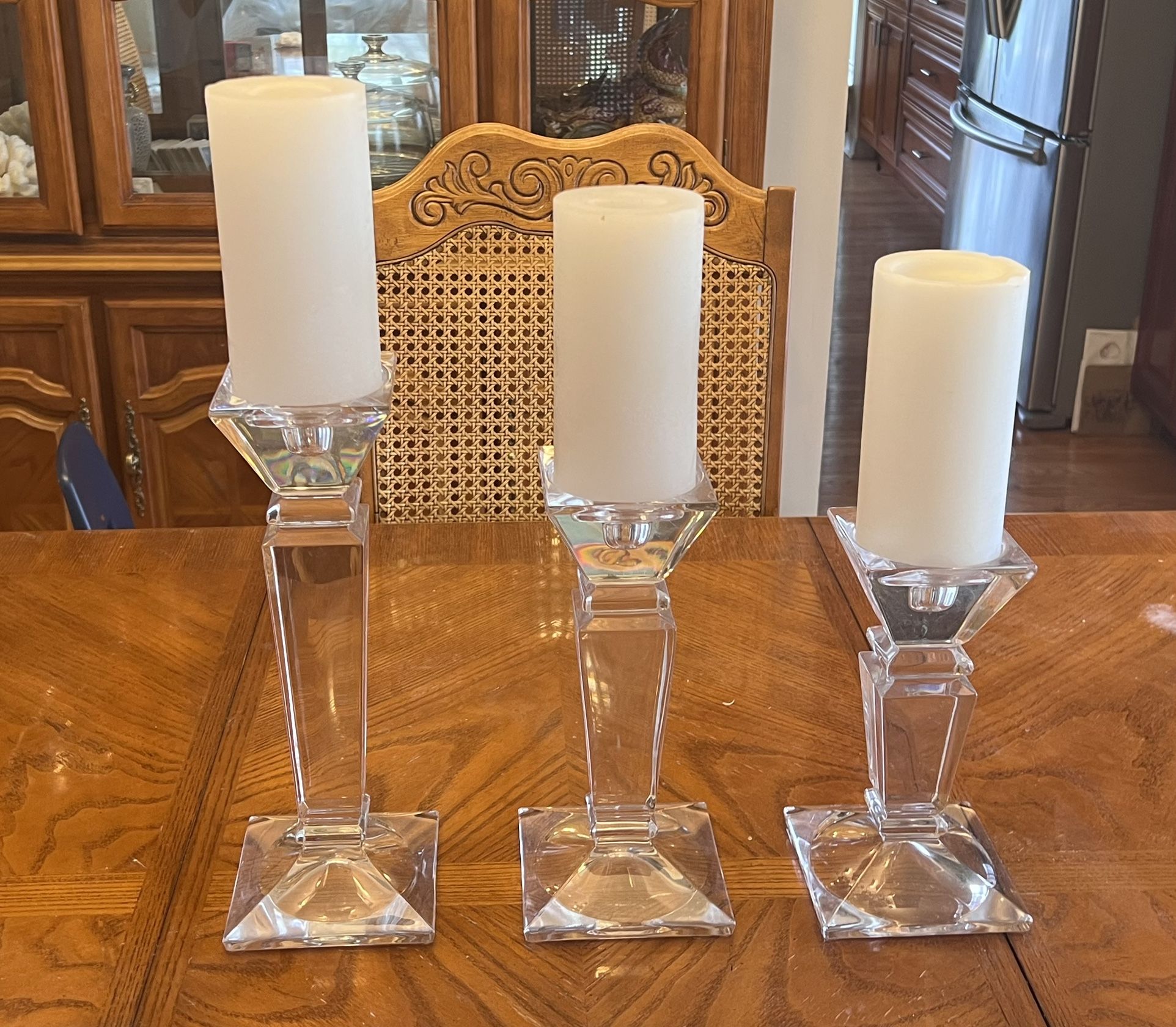 Large Crystal Candle Holder