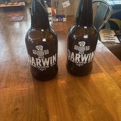 Darwin amber 1/2 gal bottles