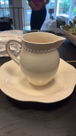 Pottery barn emma pitcher and dish