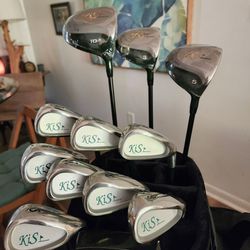 Whole Set Of BRAND NEW KIS Golf Clubs . 