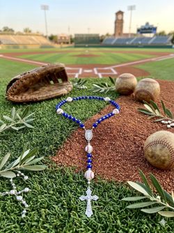 Beautiful baseball rosary handmade $10