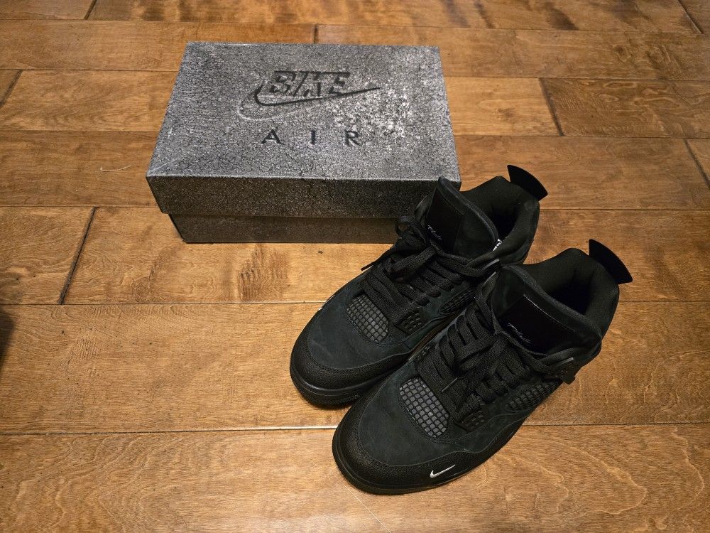 (U__A) Air Jordan 4 X Nigel Sylvester "Brick By Brick" Black Size 13