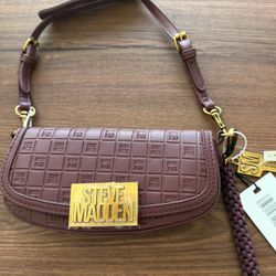 New With Tags Steve Madden Deep Burgundy Shoulder Bag 