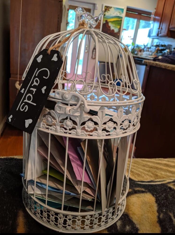 Wedding bird cage/gift box $15