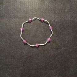 Pink Crystal Anklet