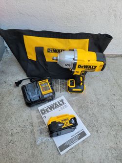 Dewalt Kit 1/2" Impact Wrench Brushless Xr High Torque + Battery 4.0ah + Charger 20v