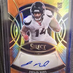 2025 Panini Select Rookie Signatures Prizm Tye-Dye Jaylin Noel Auto RC /25