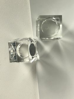Rosen Thal crystal candle holders