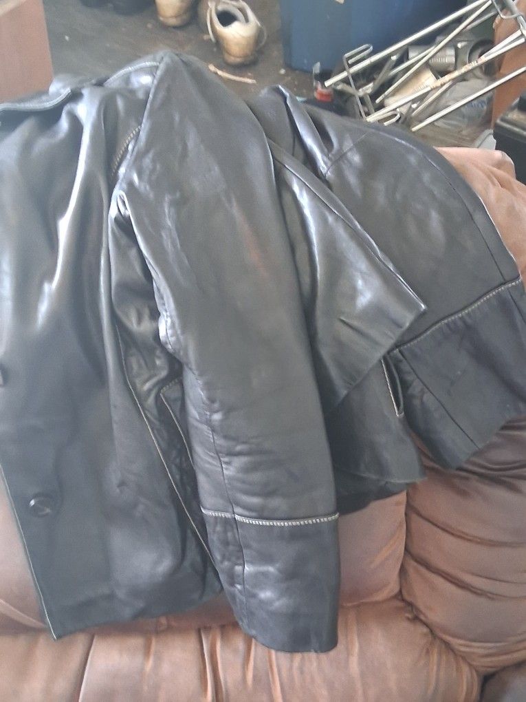 Michael Kors Black Leather Jacket 