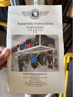 Overhead garage storage rack