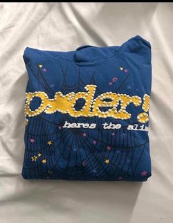 blue spider hoodie size small