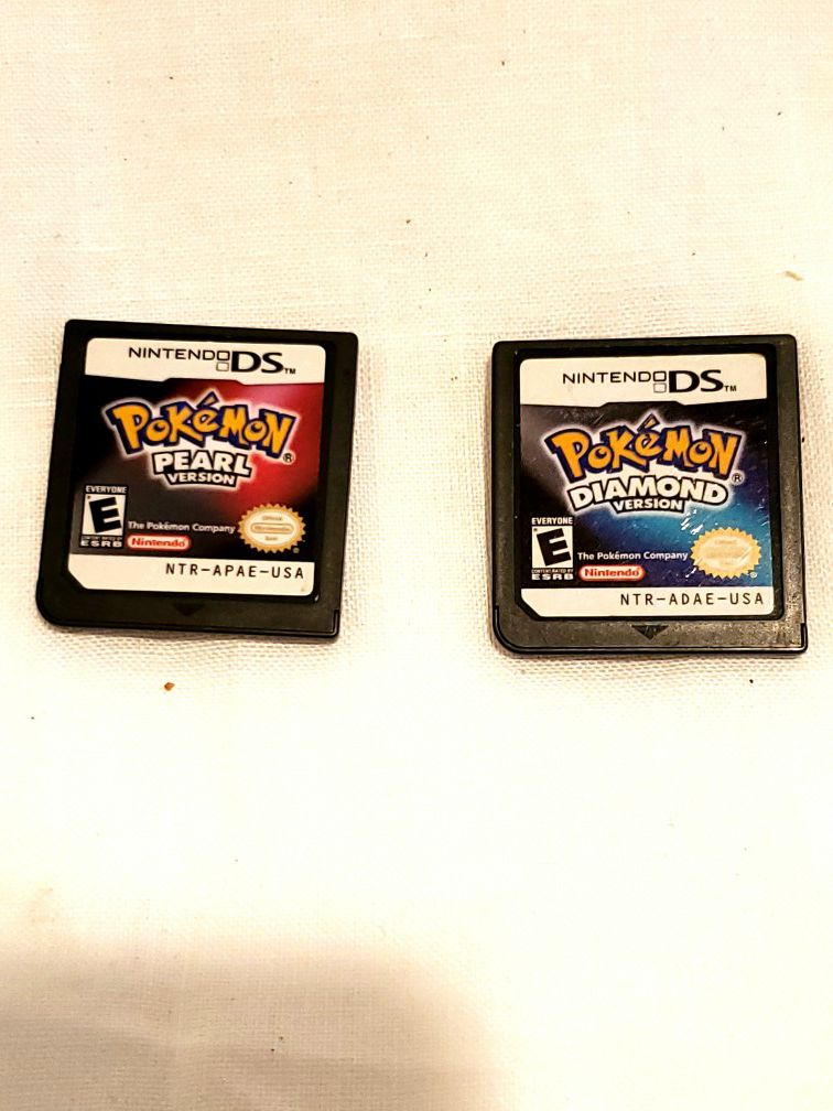 Pokemon Pearl and Diamond Nintendo DS games Cartridge only