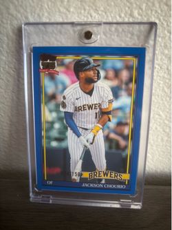 2026 Topps Series 1 - Jackson Chourio Blue Holo 75th ANNIVERSARY/150 BREWERS