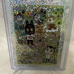 2025 Topps Chrome Labubu The Monsters 10th Anniversary Speckle Refractor #’d /499