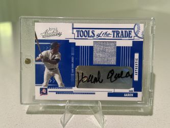 Hank Aaron Autographed Card
