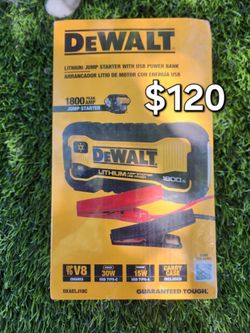 DeWalt 1800A Lithium Jump Starter with USB Power Bank
