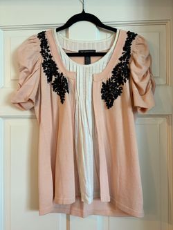 Size M - blush pink knit top