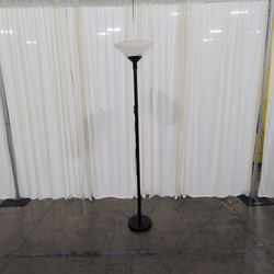 Hampton Bay Black Metal Torchiere Floor Lamp
