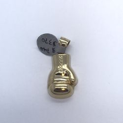 Gold 14k Boxing Glove Pendant New 