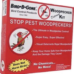 Bird-B-Gone Bird Deterrent For Woodpeckers - New