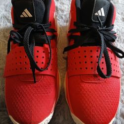 Adidas Red And White Men Sneakers  8.5