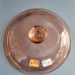 2 - Vintage Pyrex Visions Cranberry Glass Replacement Lids