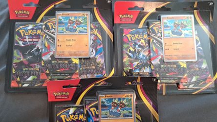 Pokémon Mega Evolution Pitch Black Blister Pack x3