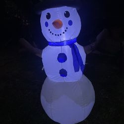 Snowman Inflatable. 4 Feet Tall